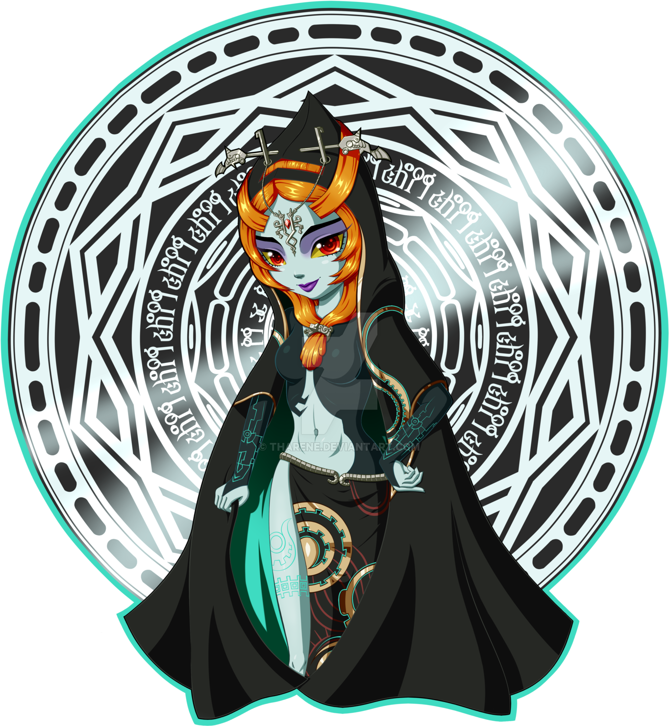Hyrule Warriors Images T Shirt Midna By Tharene D9301va - Illustration (1600x1600), Png Download