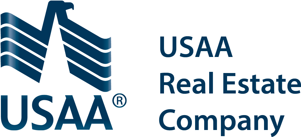 Usaa Realco Logo Gradient Blue Side Stacked - Usaa Insurance Logo Png (1032x474), Png Download
