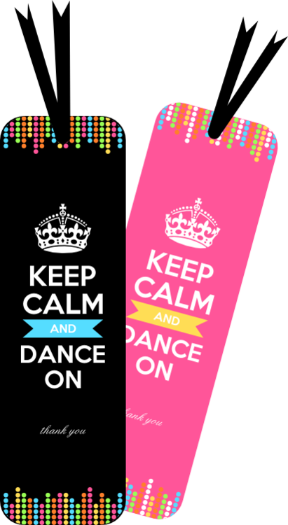 Diy Free Dance Party Thank You Bookmarks - Dance Bookmarks (411x750), Png Download