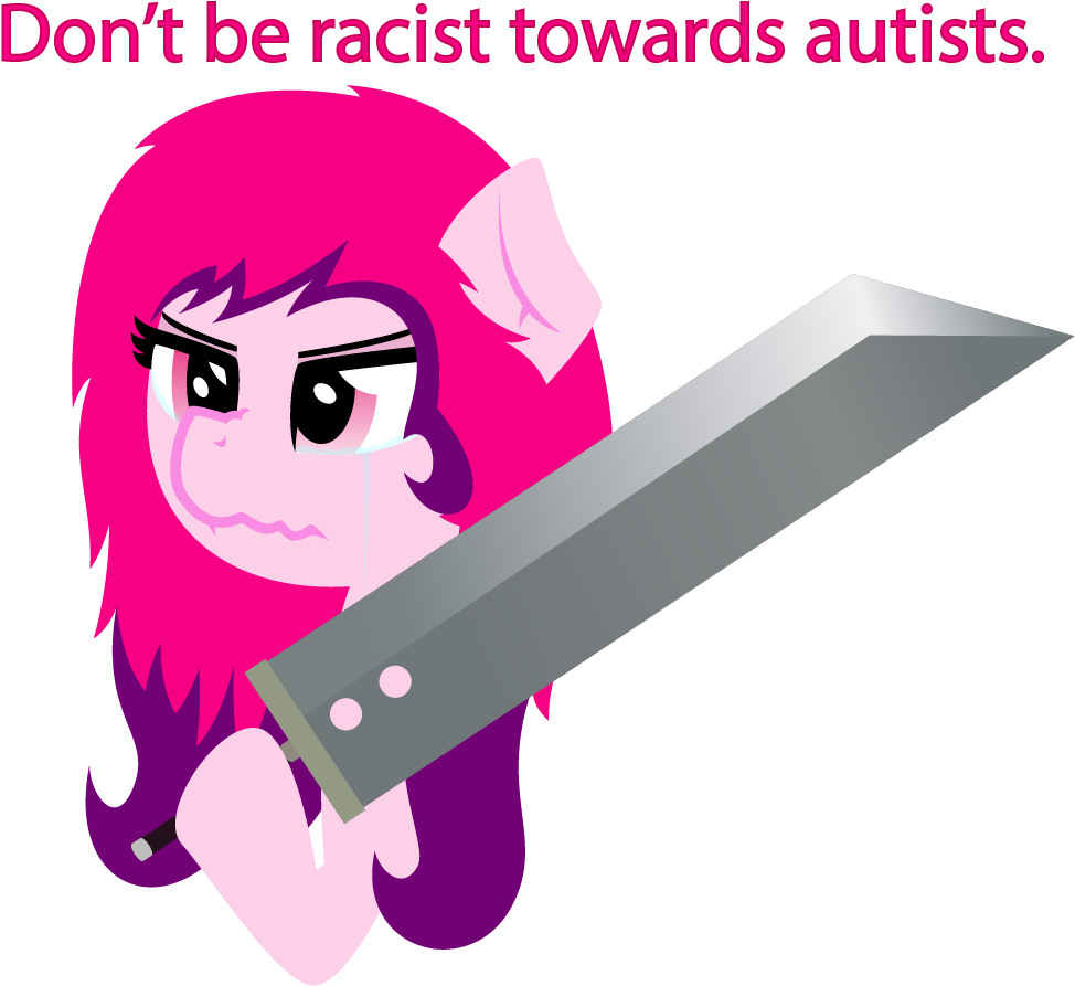 Autism, Autist, Buster Sword, Clothes, Crying, Edgy, - Cartoon (978x902), Png Download