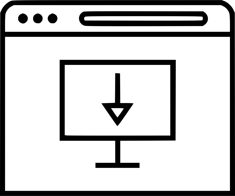 Arrow Down Computer - Email (980x816), Png Download