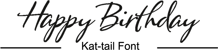 A Lovely Sentiment Die In Kat Tail Font - Essential Sentiments (850x255), Png Download