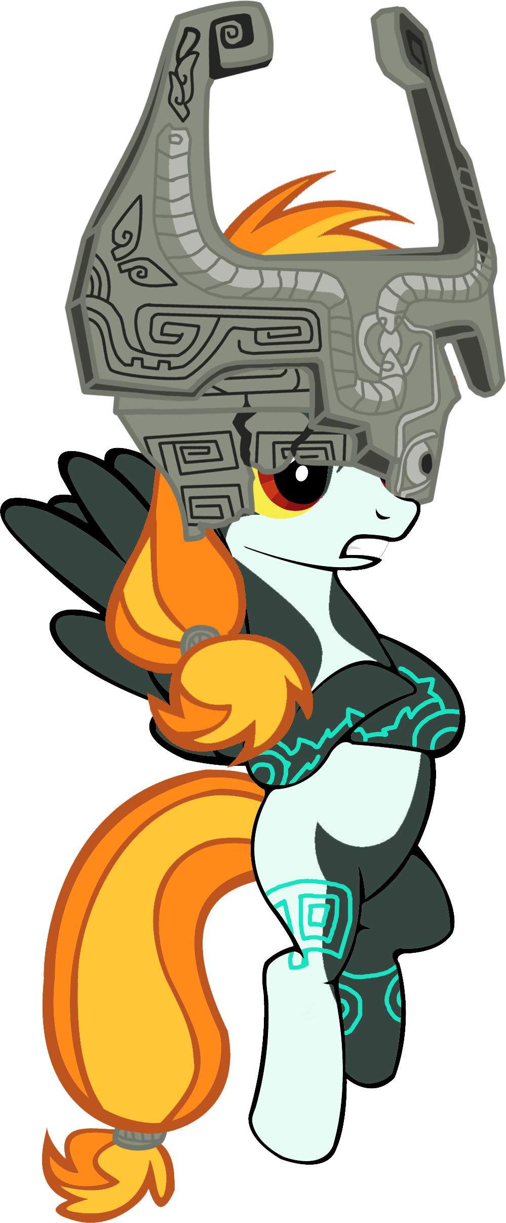 Sadlylover, Midna, Nintendo, Ponified, Safe, Simple - Legend Of Zelda Twilight Princess Midna Pony (999x2413), Png Download
