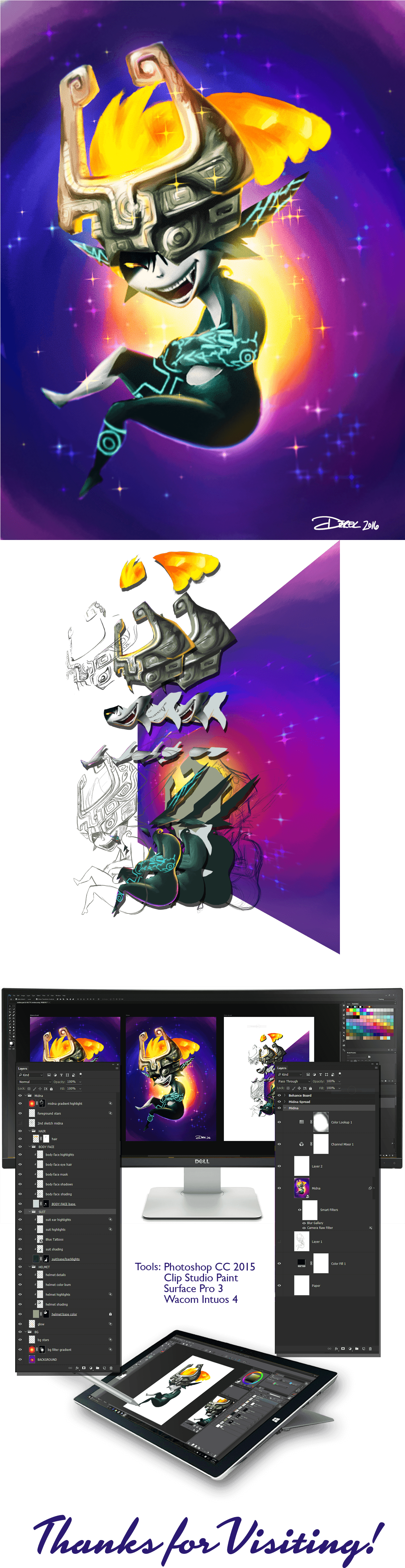 Midna Is The Twilight Princess From The Legend Of Zelda - The Legend Of Zelda: Twilight Princess (1200x4709), Png Download