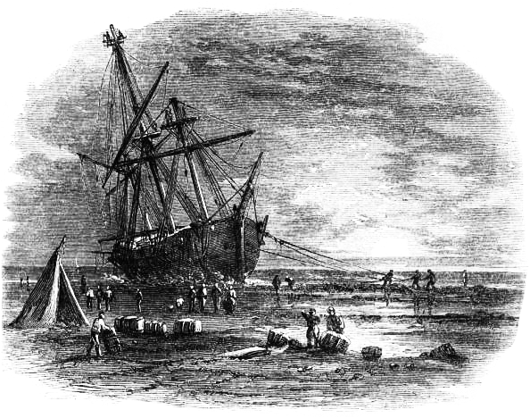 Shipwrecks - Shipwreck Etching (600x480), Png Download