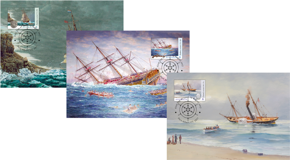 Set Of Shipwrecks Maxicards - Sail (970x545), Png Download