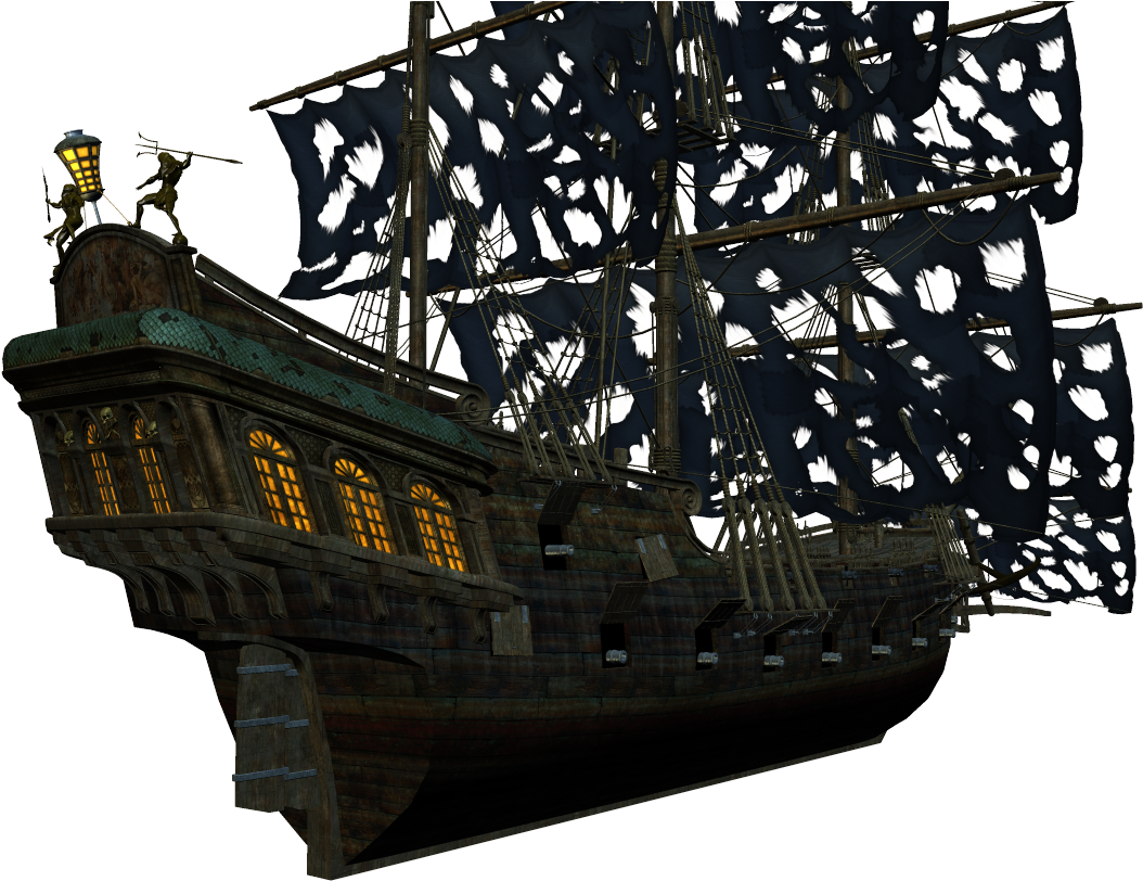 Go To Image - Pirate Ship Hd Png (1200x900), Png Download