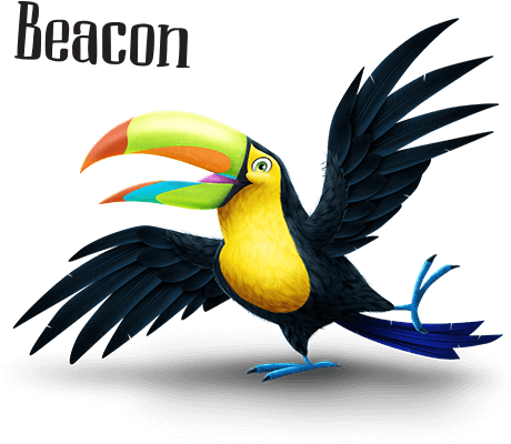 Day 2 - Beacon - Shipwrecked Vbs Bible Buddies (472x399), Png Download