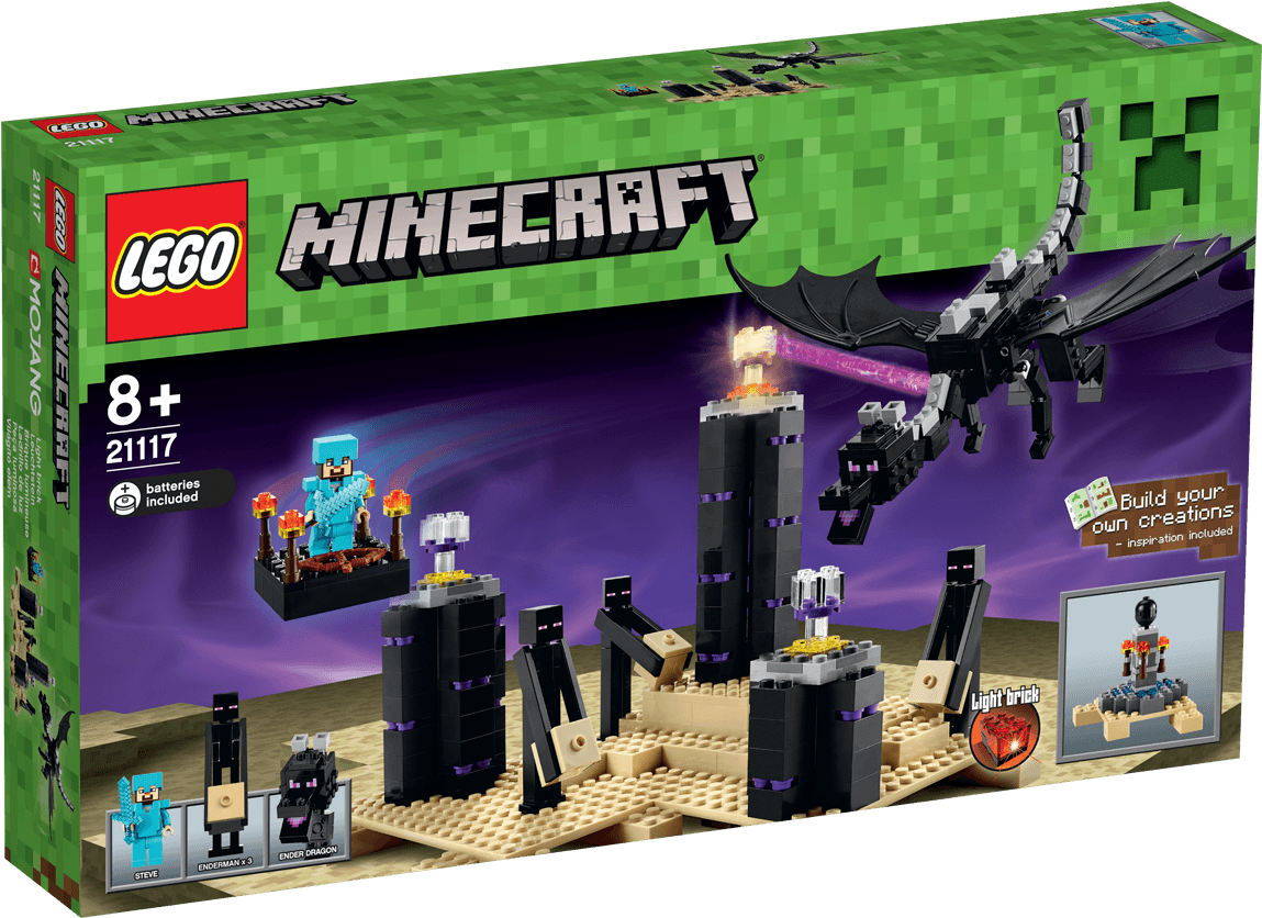 The Ender Dragon - Lego Minecraft Ender (1488x837), Png Download