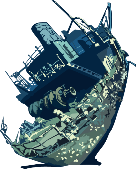 Back To Top - Ship (477x627), Png Download