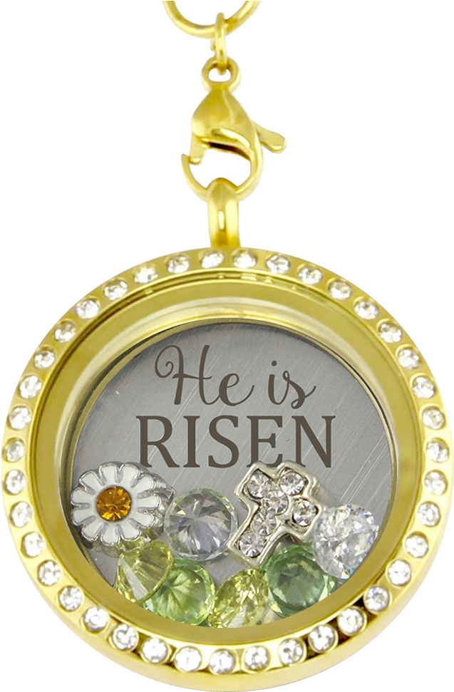 He Is Risen Charm Necklace - He Is Risen! Charm Necklace (1024x1024), Png Download