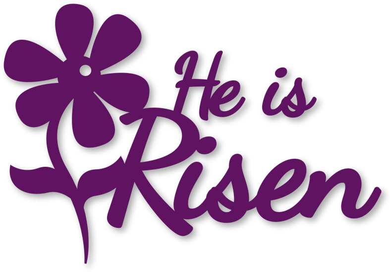 He Is Risen - Floral Design (800x562), Png Download