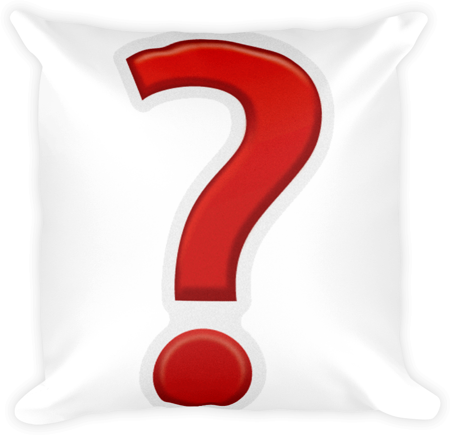 Emoji Pillow Question Mark Number Free Transparent PNG Download