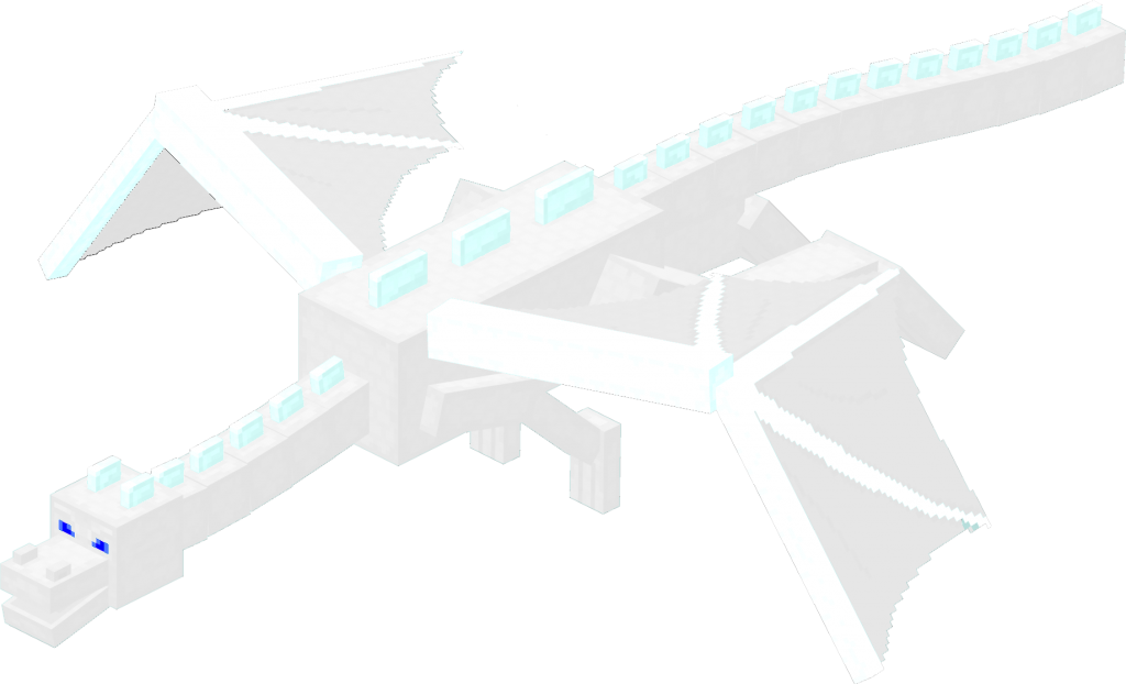 Source - - Minecraft White Ender Dragon (1024x622), Png Download