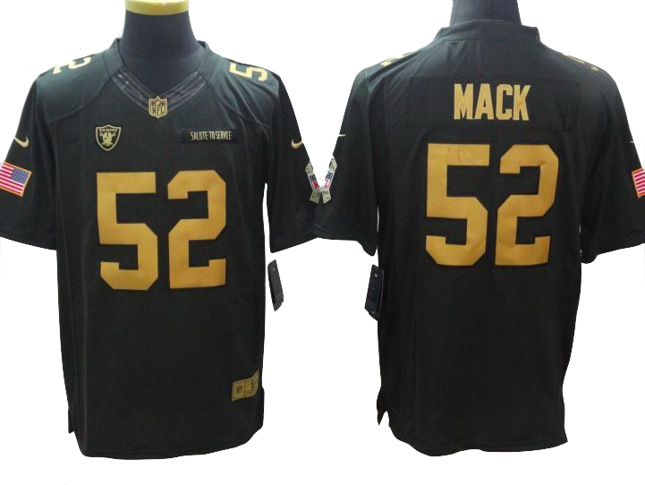 Oakland Raiders Jersey - Khalil Mack Salute To Service Jersey (721x542), Png Download