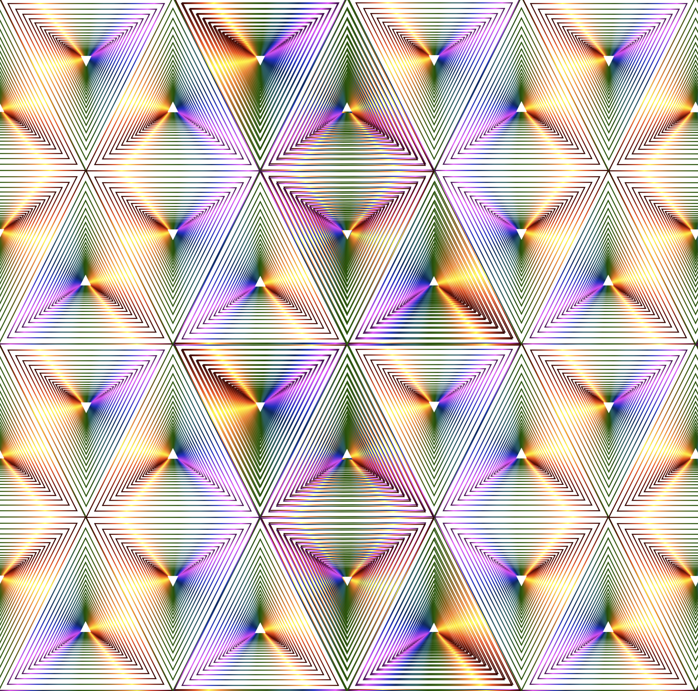 This Free Icons Png Design Of Rainbow Triangle Pattern (2400x2376), Png Download