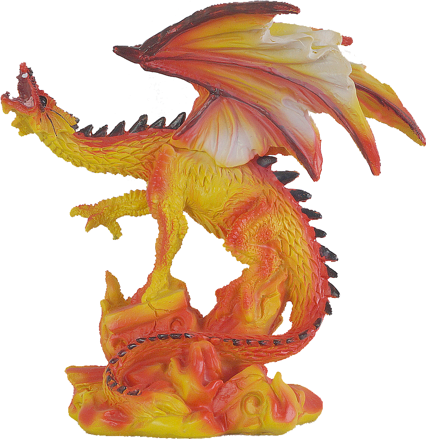 Realm Of Dragons Small Fire Dragon B (902x914), Png Download