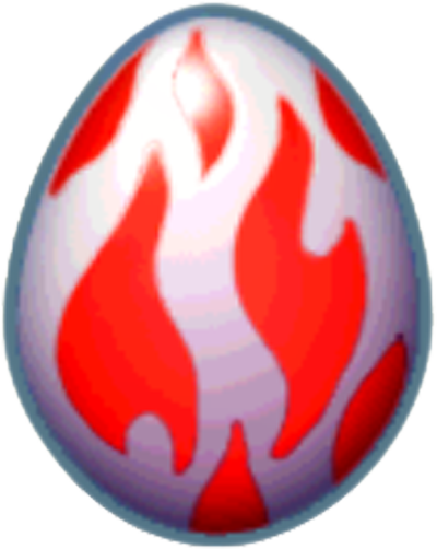 Dragonvale Fire Dragon Egg (400x502), Png Download