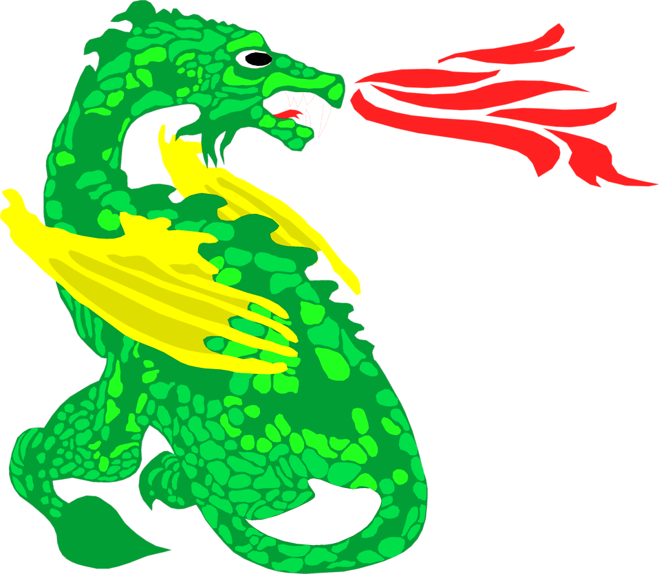 Clip Collection Of High Quality Free Cliparts - Fire Breathing Komodo Dragon (958x835), Png Download