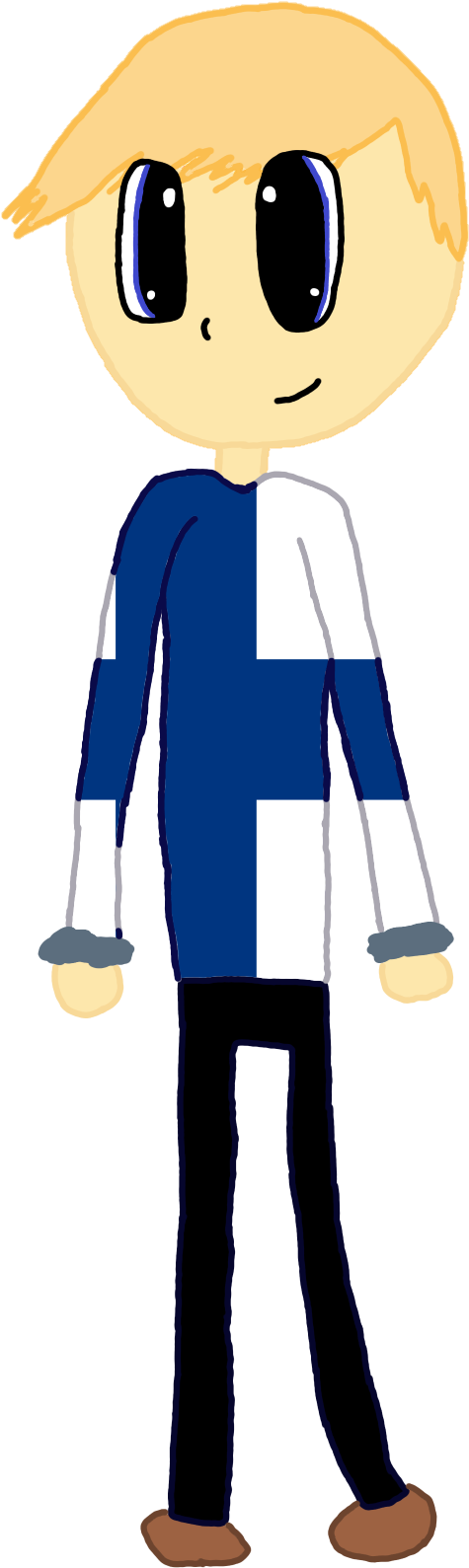 Finland-human - Cartoon (1661x1841), Png Download