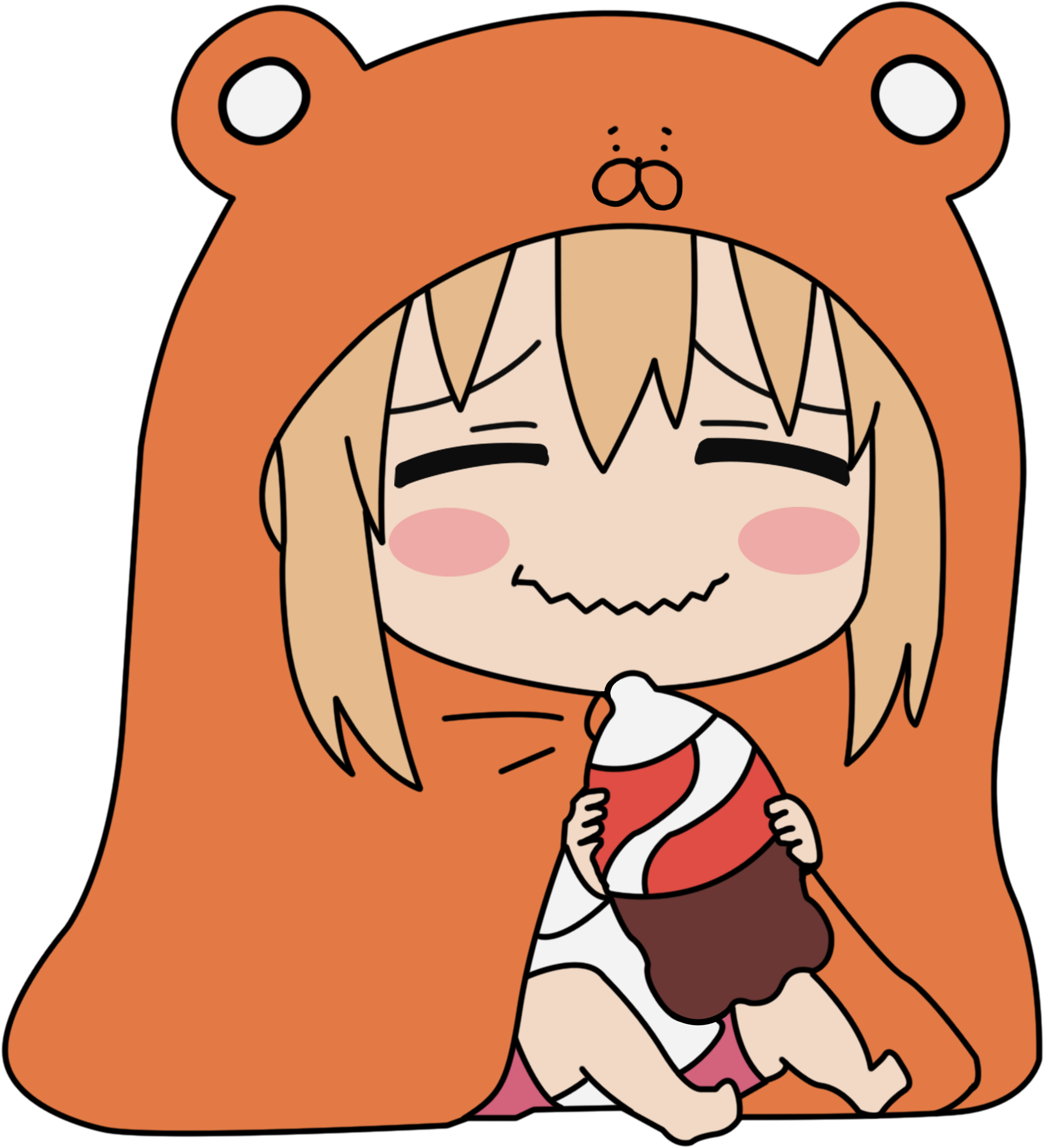 Resized To 23% Of Original - Umaru Hd Transparent (3543x4199), Png Download