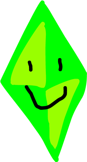 The Sims Diamond By Pngos - Bfdi Sims (300x540), Png Download