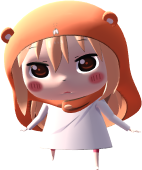 81 Kb Png - Umaru 3d (800x360), Png Download