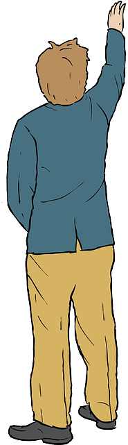 Man, Person, Human, Cartoon, Jacket, Reaching, Reach - Cartoon Man Reaching (320x640), Png Download