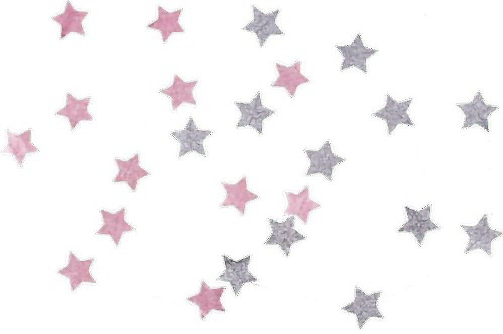 Stars Pink Tumblr Sweet Rainbow Holographic Glitter - Transparent Stars (998x664), Png Download