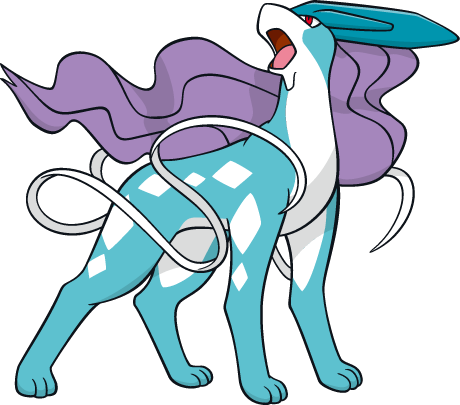 Pokémon Suicune,entei Or Raikou - Suicune Png (460x405), Png Download