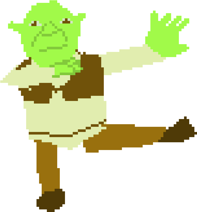 Shrek Dabbing (1120x950), Png Download