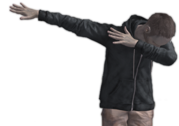 Now Transparent So You Can Have A Transparent Dabbing - Kid Dabbing Transparent (500x273), Png Download