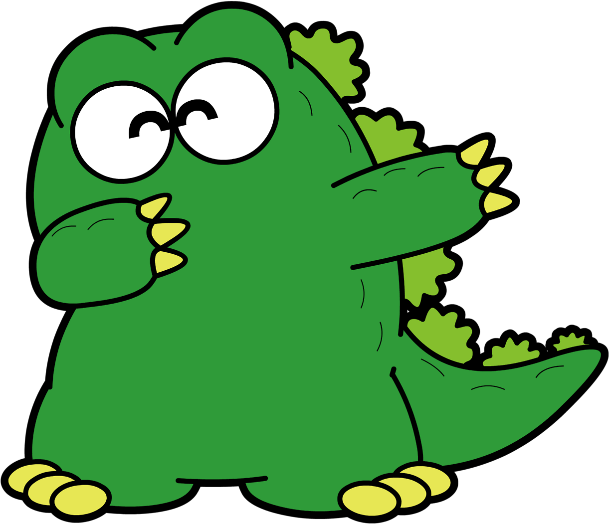 Anguirus King Ghidorah Green Toad Leaf Clip Art Organism - Godzilland Godzilla (1280x1100), Png Download