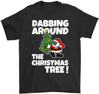 Dabbing Around The Christmas Tree Santa Claus Shirts - Donald Trump The D Is Missing Shirt (394x394), Png Download