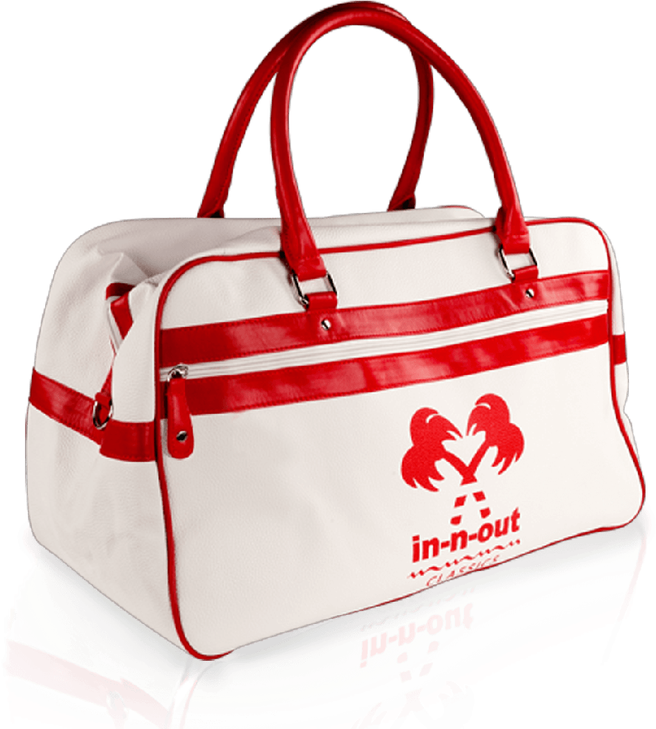 Retro Duffle Bag - Handbag (2520x1294), Png Download