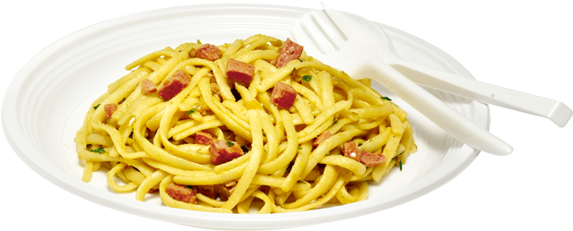 Spaghetti Transparent White Plate - Depa Bord, Rond, 1-vaks, Ps, Ø220mm, Wit (640x640), Png Download