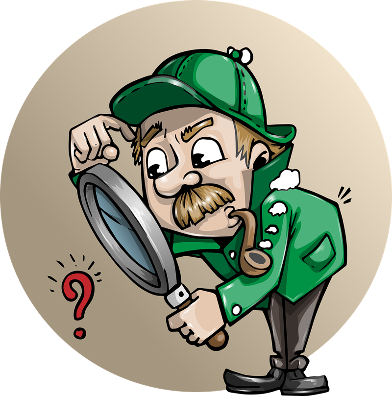 Redoubtable Detective Clip Art Clipart Free Panda Images - Cartoon Searching (800x808), Png Download