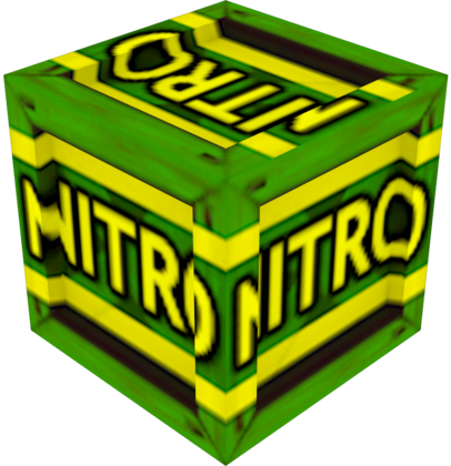 Image Kart Bandipedia Fandom - Crash Bandicoot Nitro Crate (406x420), Png Download
