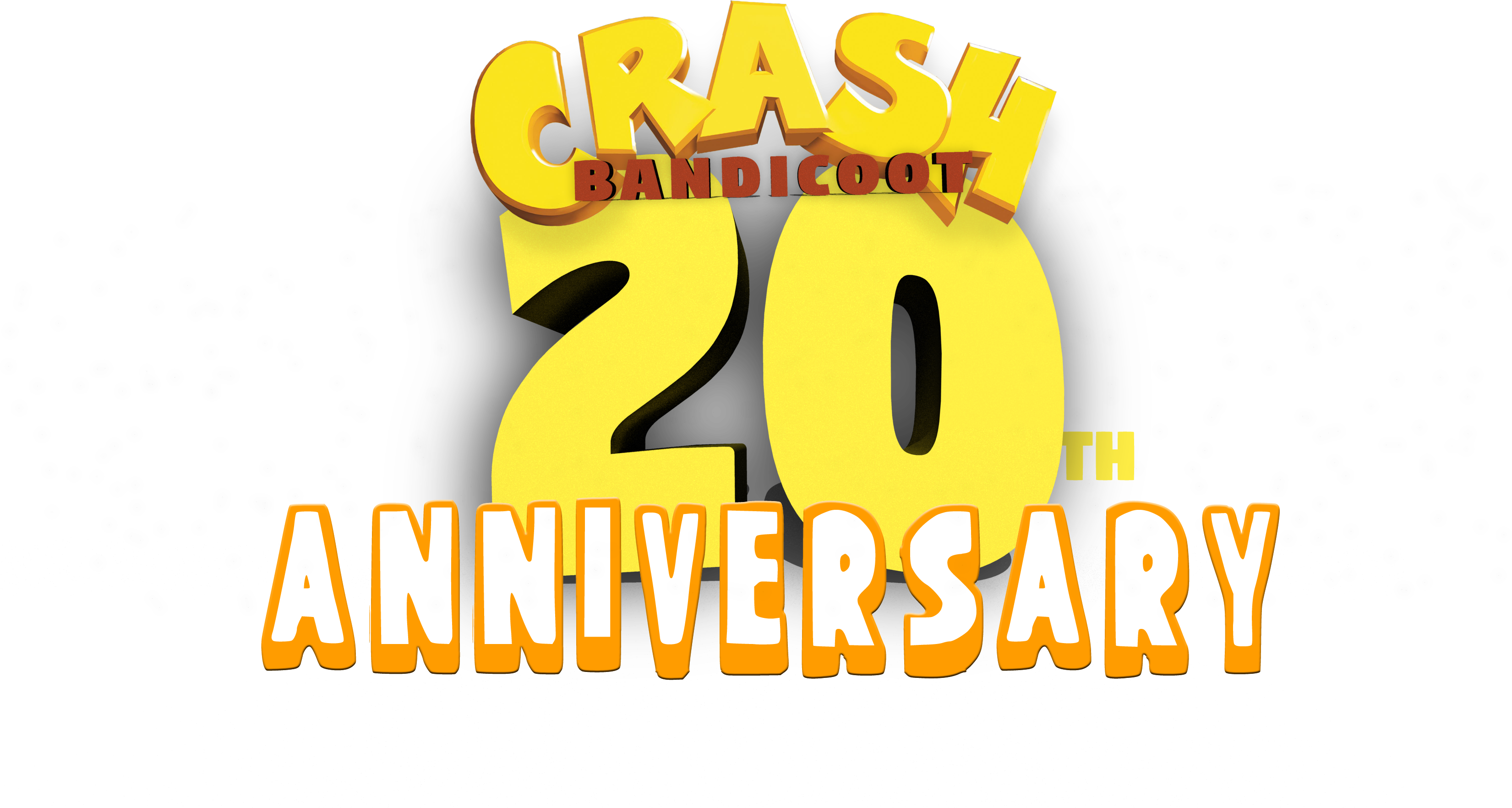 The Day For The 20th Anniversary Of Crash Bandicoot - Graphic Design (3300x1856), Png Download
