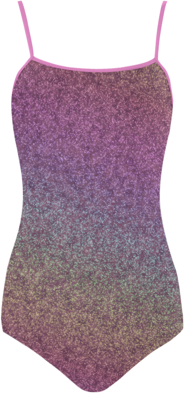 Rainbow Gradient Strap Swimsuit - Maillot (1000x1000), Png Download