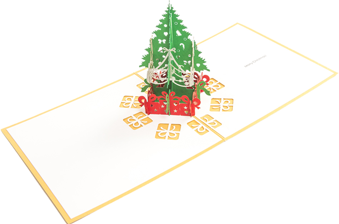 Christmas Tree With Presents - Christmas Tree (1280x720), Png Download