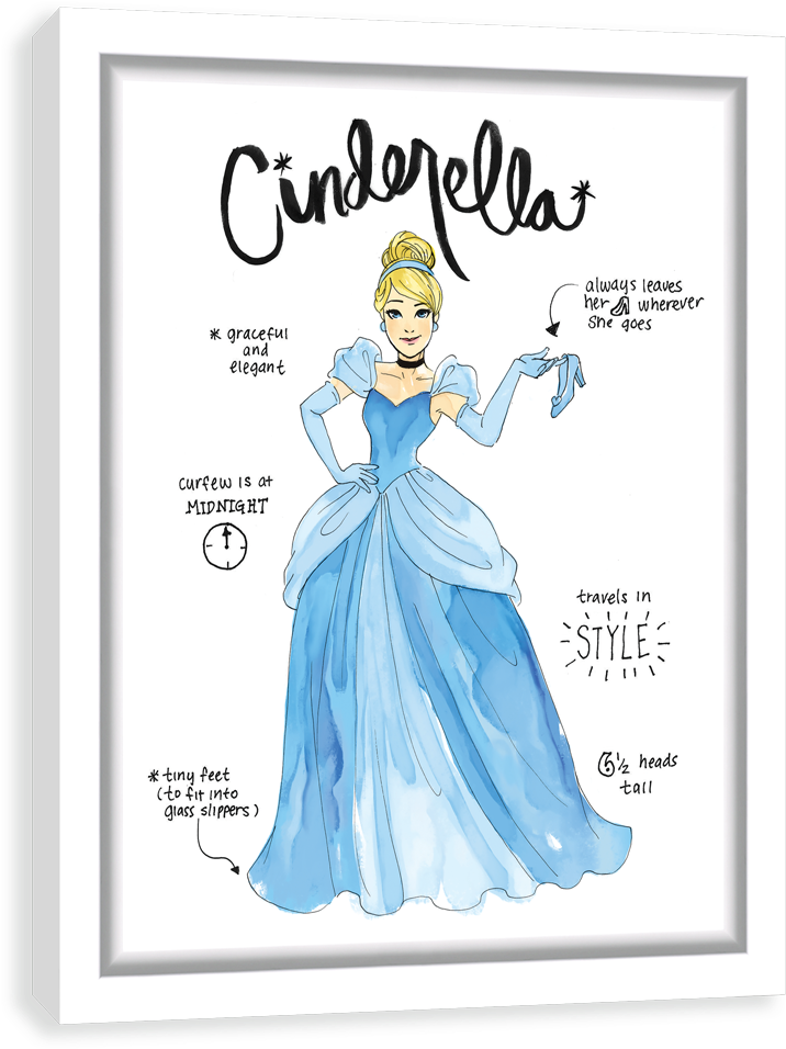 Diary Sketch - Cinderella - Disney Princess Iphone 7 Case - Cinderella Curtsy | (500x500), Png Download