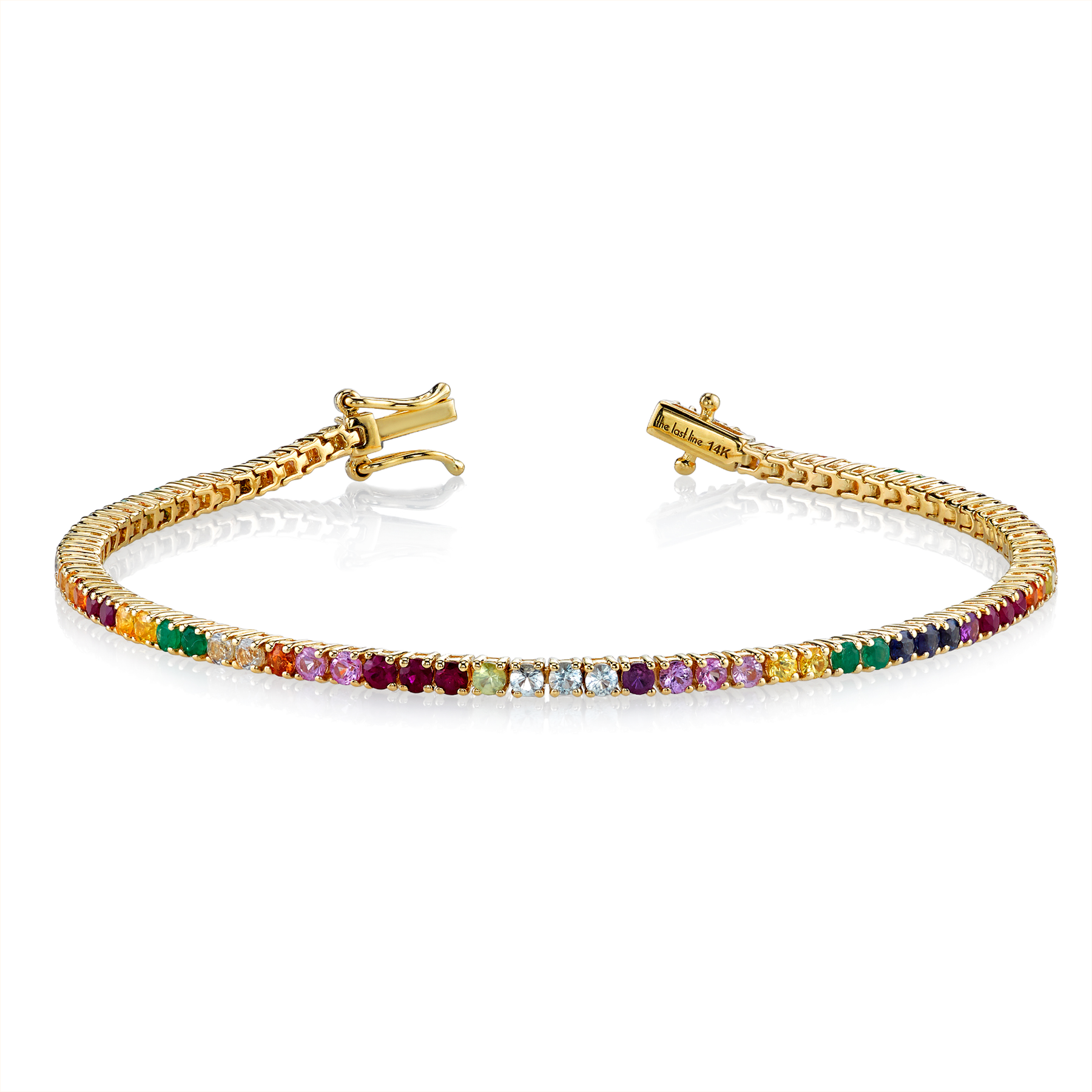 Perfect Rainbow Tennis Bracelet - Pulseras De La Amistad (1800x1800), Png Download