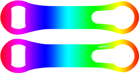 Rainbow Gradient V-rod® Opener - Harley-davidson Vrsc (500x500), Png Download