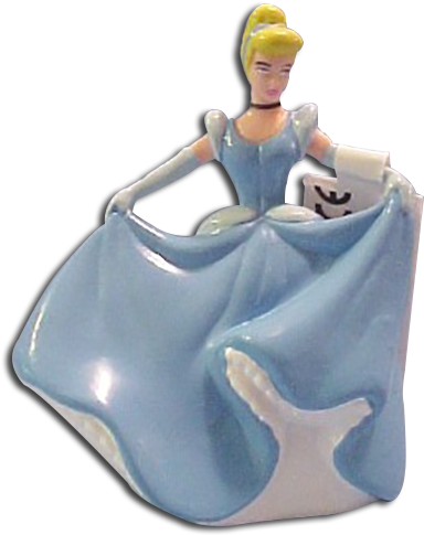 Princess Cinderella Figurine Cake Decoration - Disney Princess Cinderella In Blue Ball Gown Figurine (409x500), Png Download