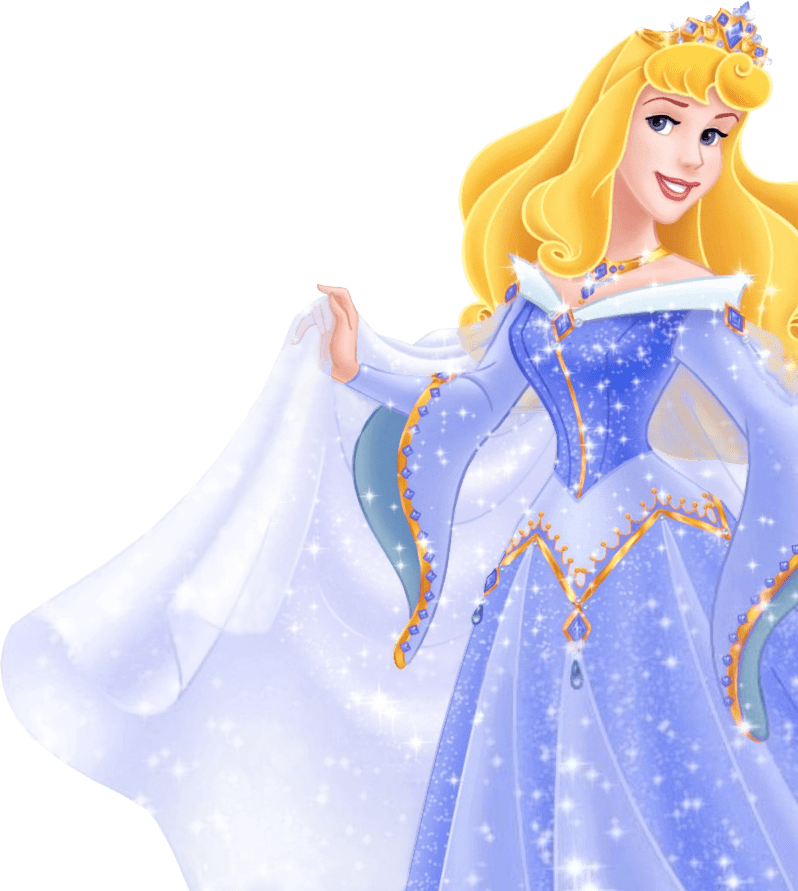 Disney Princess Aurora Blue Dress (798x891), Png Download