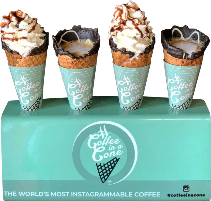 Ciac 4 Cones In Stand Small - Portable Network Graphics (695x662), Png Download