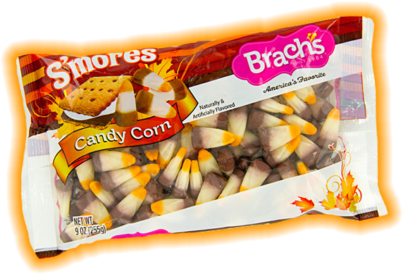 Smore Candycorn - Brach's Halloween Mellowcreme Pumpkins Candy, 21 Oz (599x413), Png Download