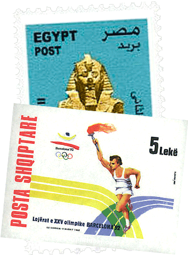 Stamps - 1992 Summer Olympics (388x522), Png Download