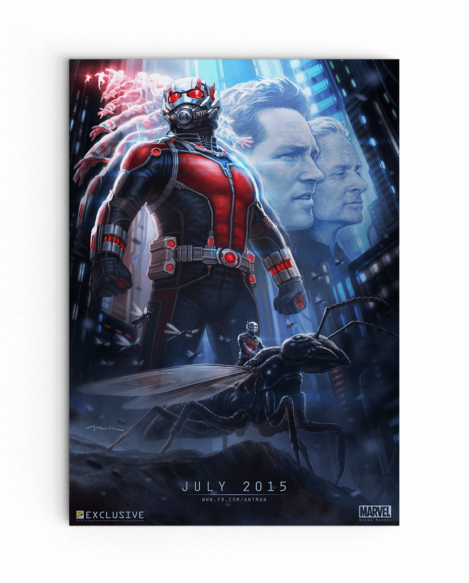 Ant-man Transformation Poster - Concept Art Ant Man (350x435), Png Download